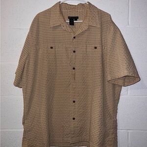 5.11 Tactical Brown Checkered Casual Shirt